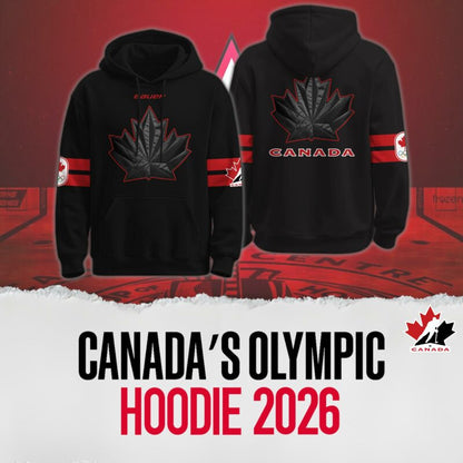 Unisex Canada 2026 Olympic Black Hoodie