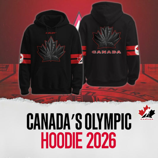 Unisex Canada 2026 Olympic Black Hoodie
