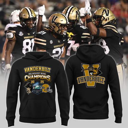 VANDERBILT 2025 RELIAQUEST BOWL Champions Hoodie Limited Edition