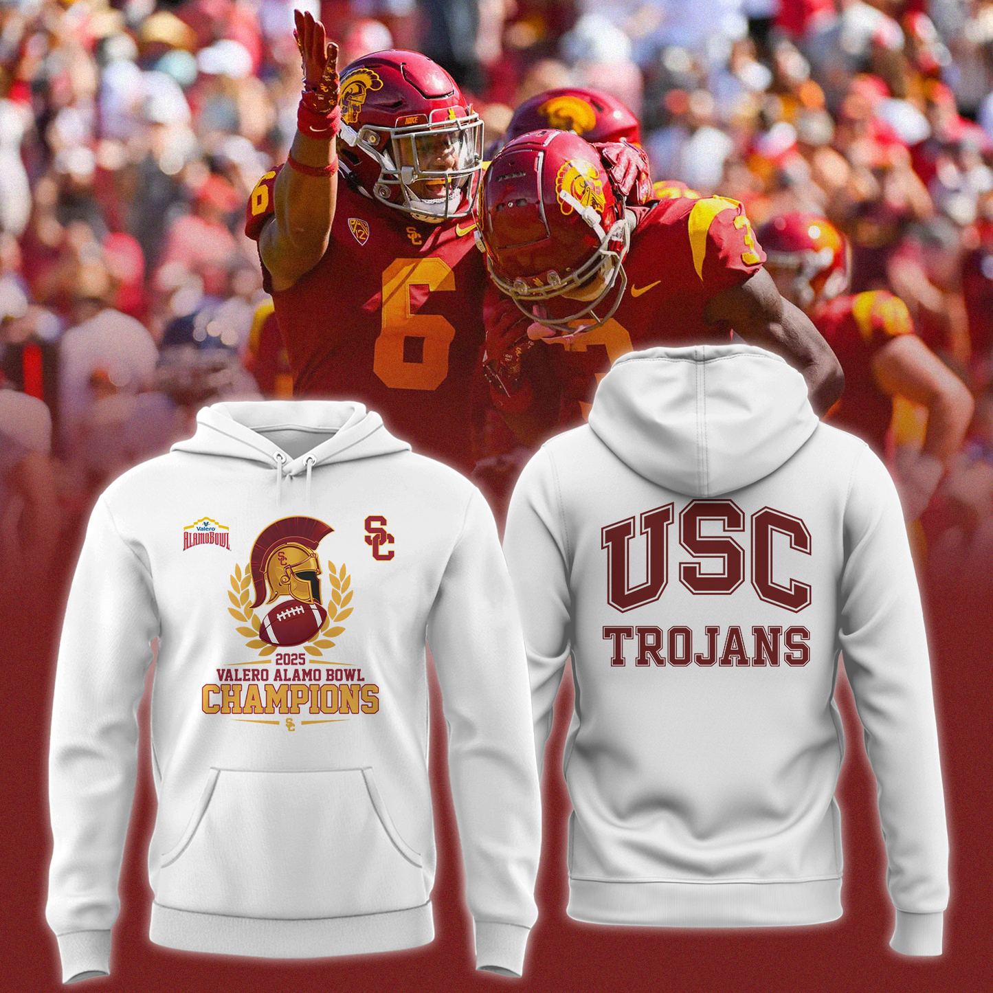 USC 2025 VALERO ALAMO BOWL Champions Hoodie Limited Edition