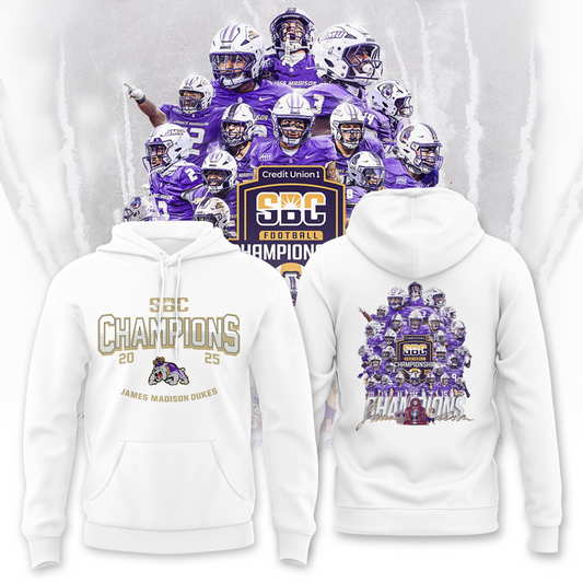.JMU 2025 Sun Belt Football Conference Champions Hoodie Limited Edition