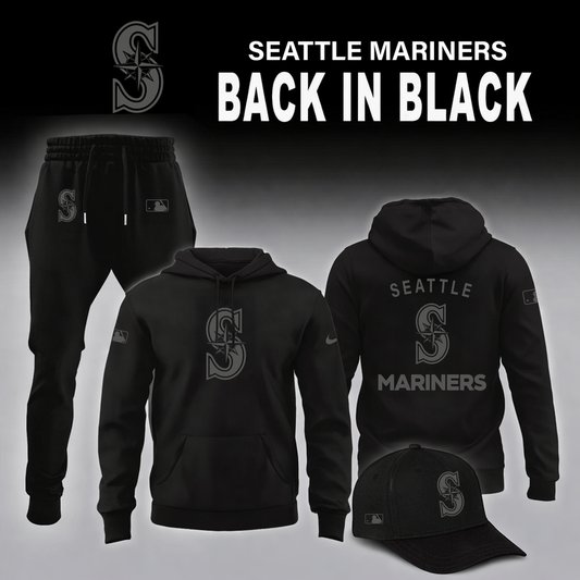 Seattle Mariners 2026 Back In Black Limited Edition Hoodie