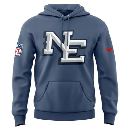 New England Patriots 2025 Rivalries Nor’Easter Storm Blue Hoodie