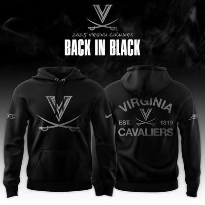 Virginia Cavaliers ‘Back in Black’ 2025 Special Edition Hoodie