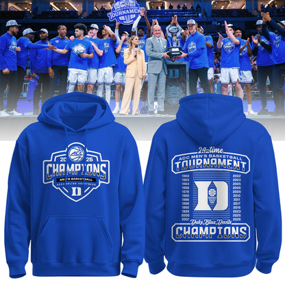 Duke 2026 ACC Men’s Basketball Tournament Champions Locker Room Hoodie