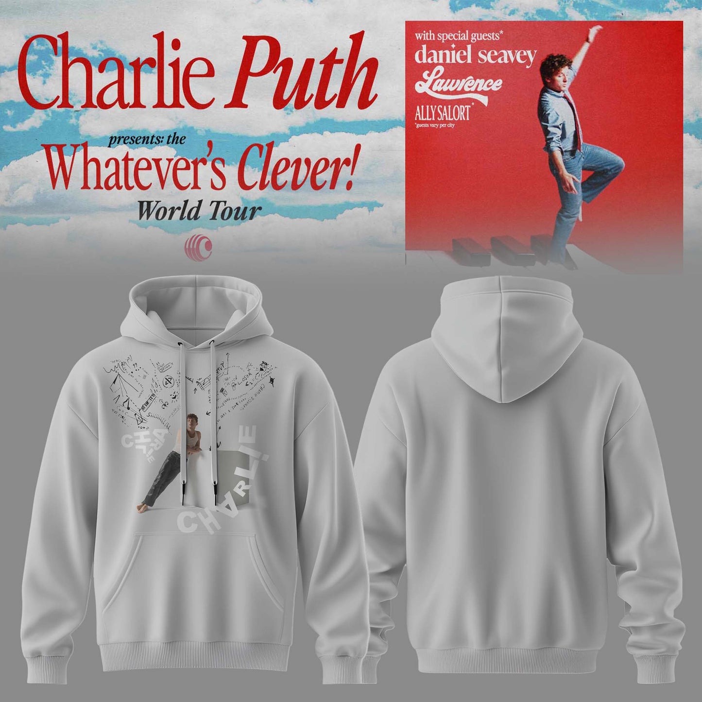 Charlie Puth: Whatever’s Clever! World Tour Limited Hoodie