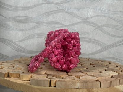 Handmade Pink Beaded Bridal Bag: Pearl Evening Clutch