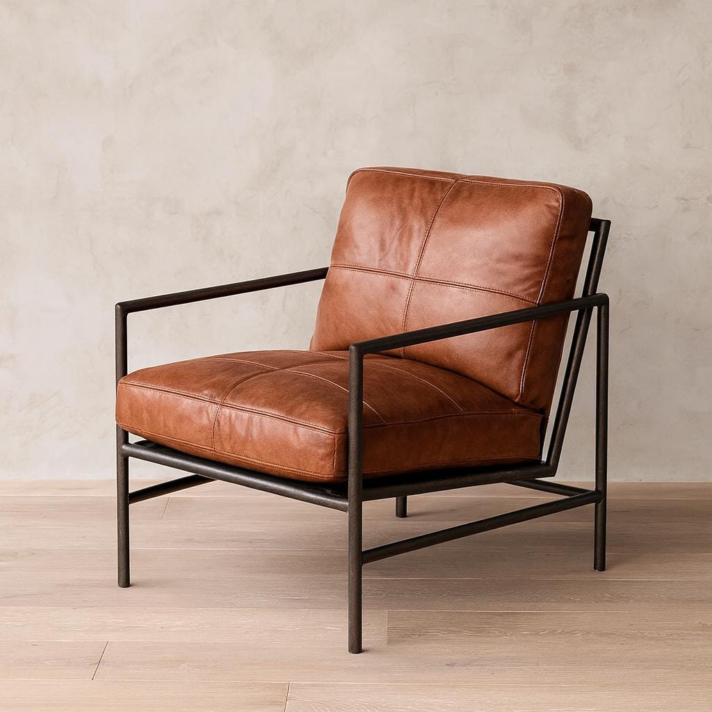 Custom Leather Cushion Cover Set: Bench, Chair, Sofa - Handmade