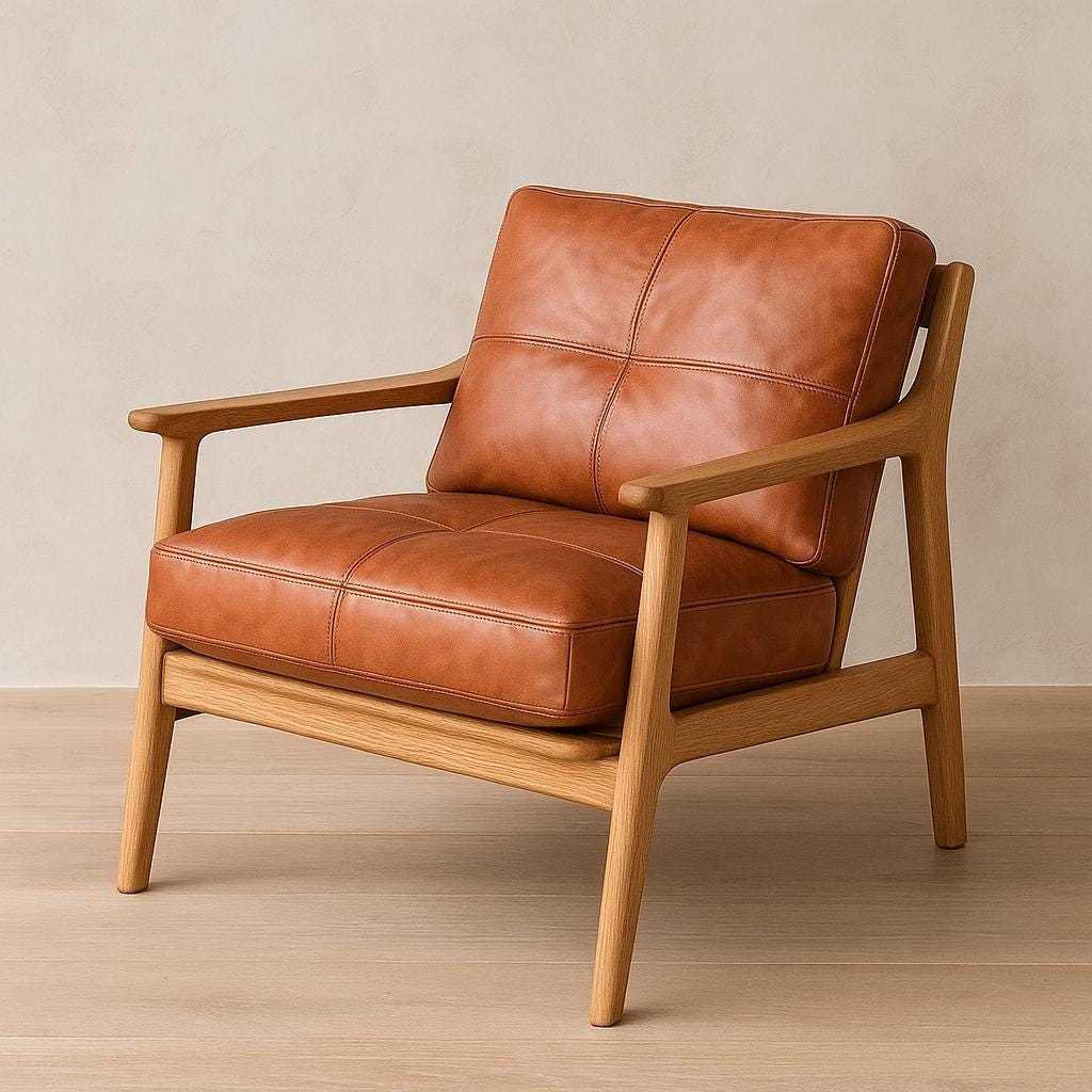 Custom Leather Cushion Cover Set: Bench, Chair, Sofa - Handmade