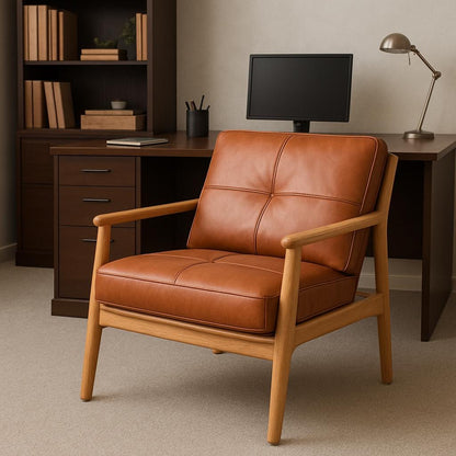 Custom Leather Cushion Cover Set: Bench, Chair, Sofa - Handmade