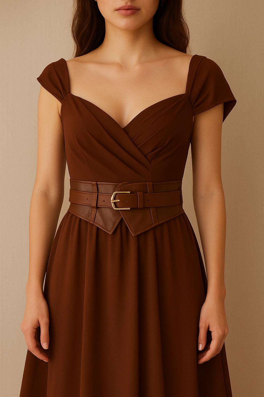 Handmade Leather Obi Wrap Belt – Soft Corset Style Waist Cincher, Adjustable Self Tie Kimono Belt for Dresses, Coats & Jumpers