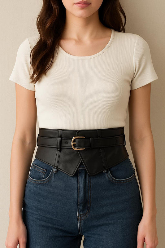 Handmade Leather Obi Wrap Belt – Soft Corset Style Waist Cincher, Adjustable Self Tie Kimono Belt for Dresses, Coats & Jumpers