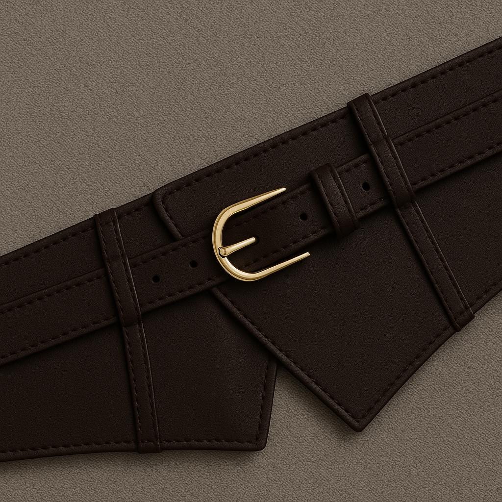 Handmade Leather Obi Wrap Belt – Soft Corset Style Waist Cincher, Adjustable Self Tie Kimono Belt for Dresses, Coats & Jumpers