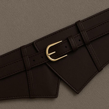 Handmade Leather Obi Wrap Belt – Soft Corset Style Waist Cincher, Adjustable Self Tie Kimono Belt for Dresses, Coats & Jumpers