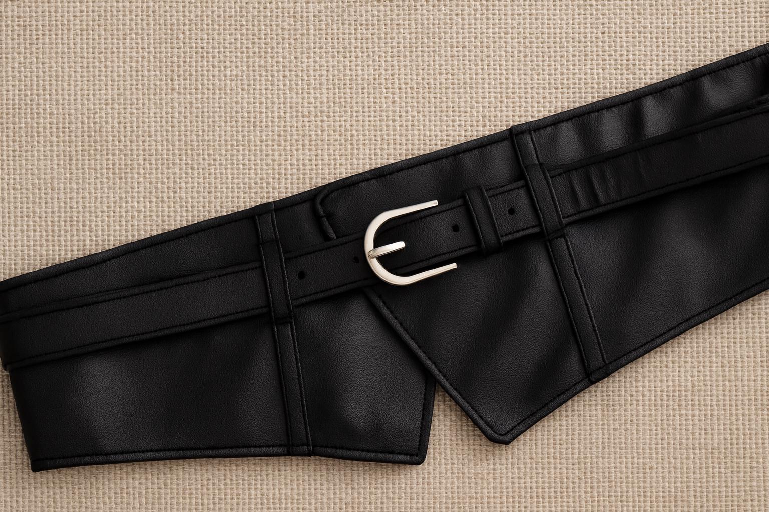 Handmade Leather Obi Wrap Belt – Soft Corset Style Waist Cincher, Adjustable Self Tie Kimono Belt for Dresses, Coats & Jumpers