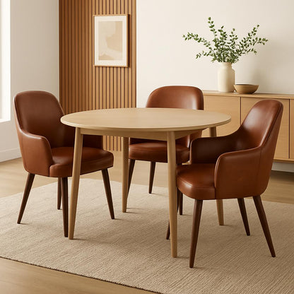 Handmade Moroccan Leather Desk Chair: Modern Accent Seating