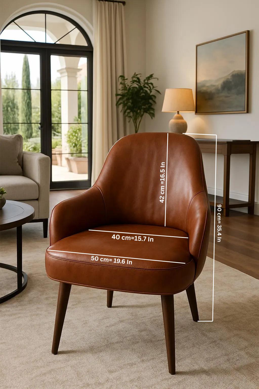 Handmade Moroccan Leather Desk Chair: Modern Accent Seating