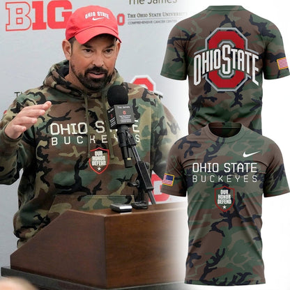 Limited Edition Military Appreciation Ohio State Buckeyes Football T shirt