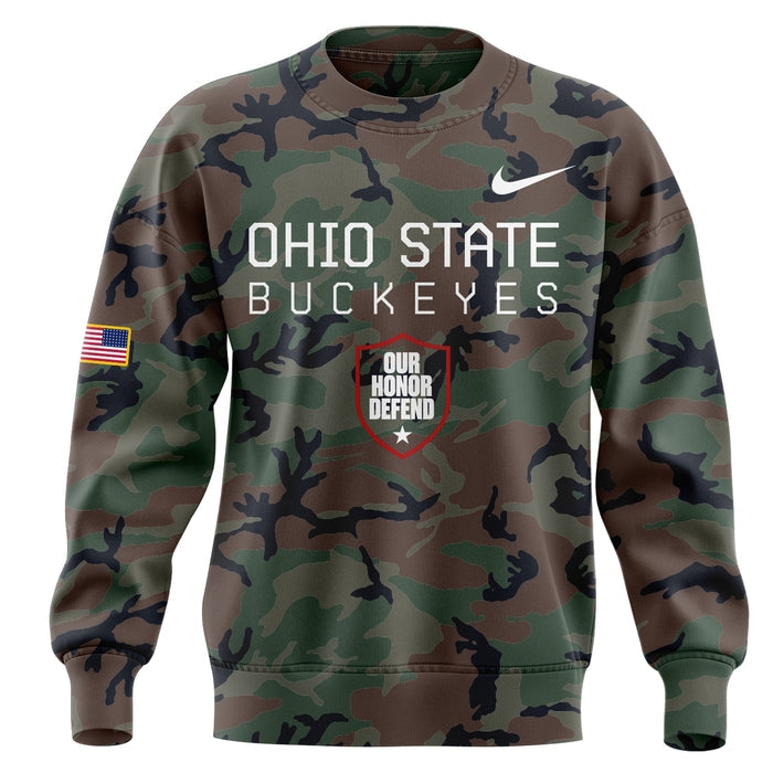 Limited Edition Military Appreciation Ohio State Buckeyes Football SweatShirt