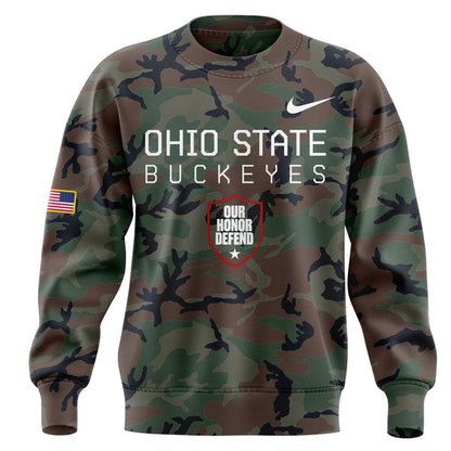 Limited Edition Military Appreciation Ohio State Buckeyes Football SweatShirt