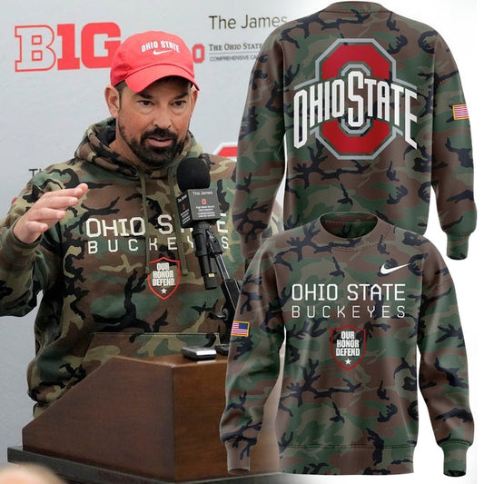 Limited Edition Military Appreciation Ohio State Buckeyes Football SweatShirt