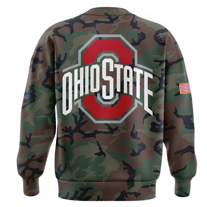 Limited Edition Military Appreciation Ohio State Buckeyes Football SweatShirt