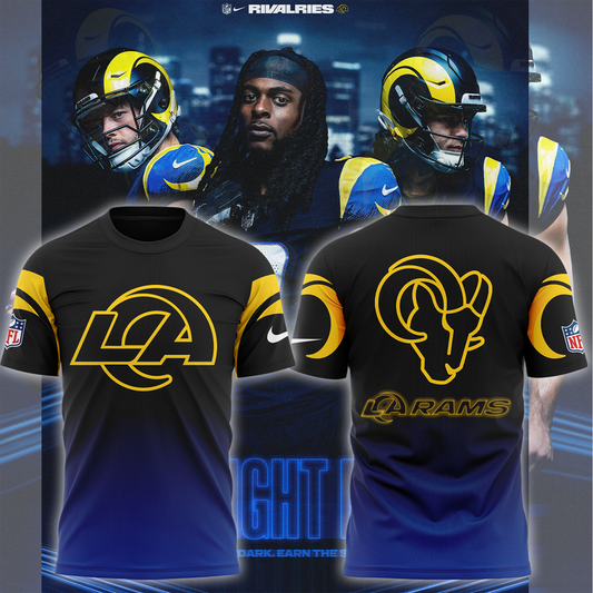 Los Angeles Rams 2025 Rivalries Midnight Mode T-shirt