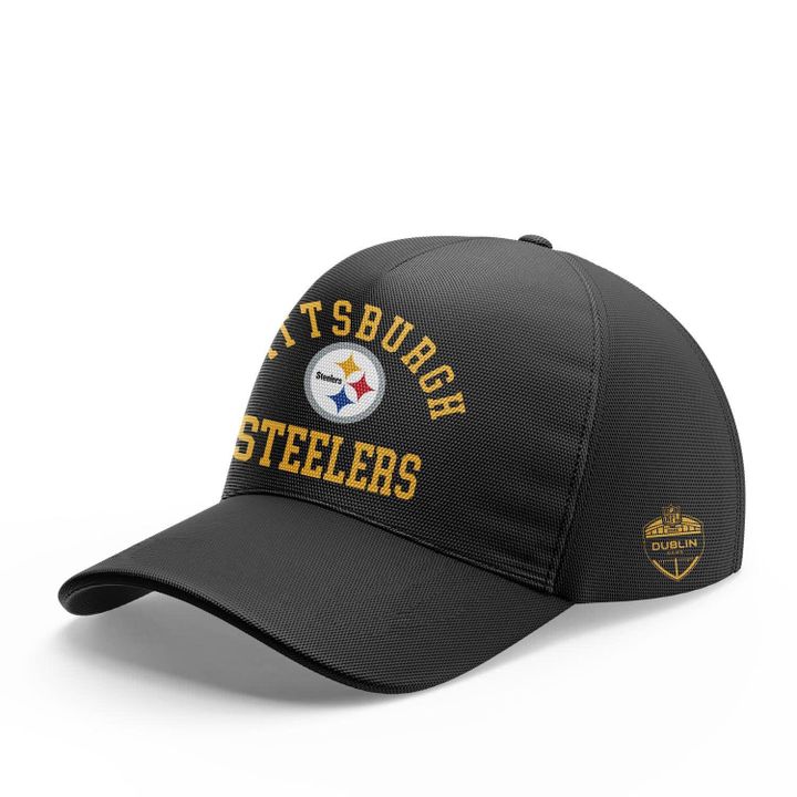 Pittsburgh Steelers 2025 Ireland game Hoodie - Black