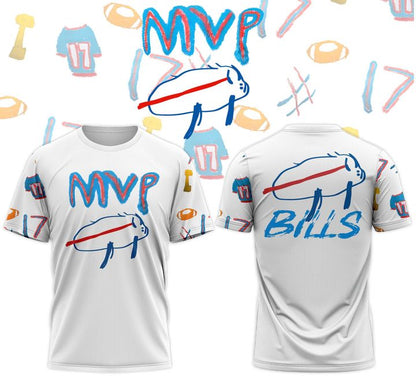 Buffalo Bills '' Josh Allen 2025 Billustration Charlie'' Special T-Shirt