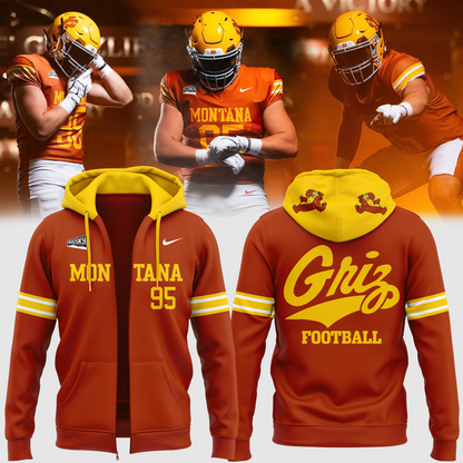 Limited Edition zip hoodie Montana Griz Football for fans! | Ox60