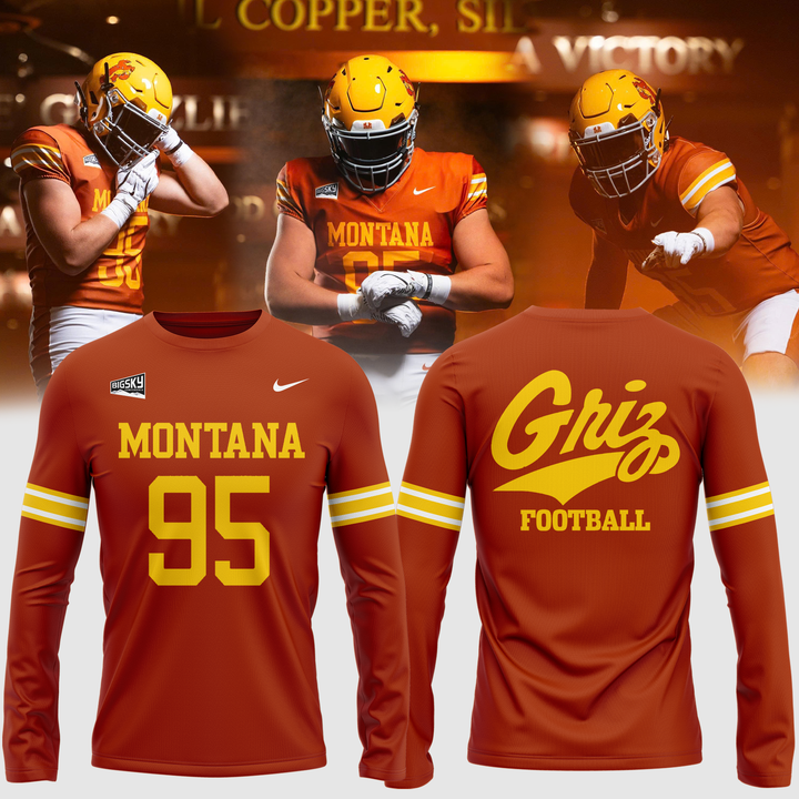 Limited Edition Long Sleeve Montana Griz Football for fans | YI59