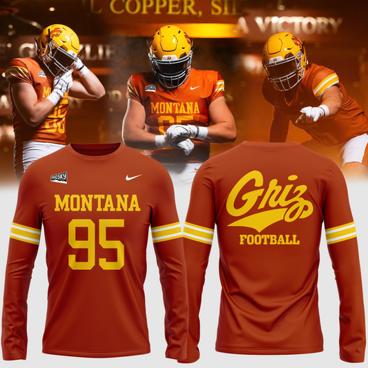 Limited Edition Long Sleeve Montana Griz Football for fans | YI59