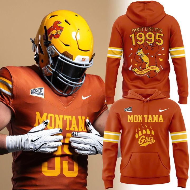 Exclusive Edition Montana Griz 1995 Anniversary Edition Uniforms hoodie | Kx35