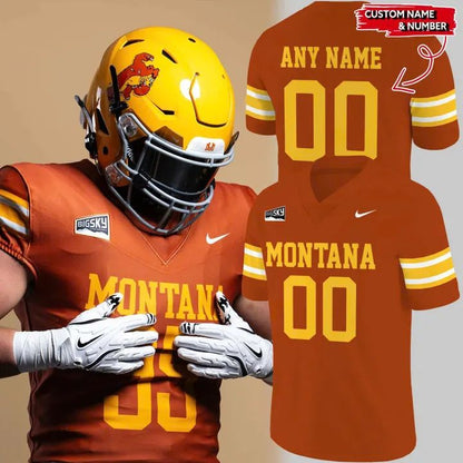 1995 Montana Grizzlies Throwbacks Uniform Football Jersey Custom Name Numbers | GA27