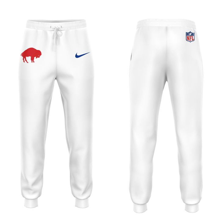 Buffalo Bills 2025 Classic Logo Hoodie - White