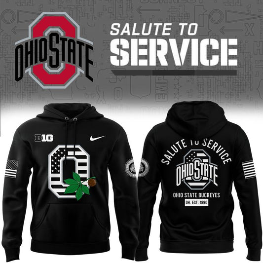 Men's Ohio State Buckeyes 2025 Salute to Service Limited Hoodie