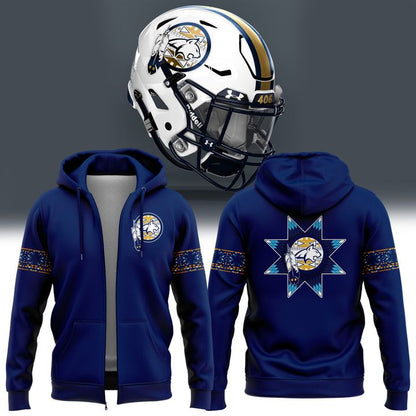 Montana State Football Native American Heritage Month Zip Hoodie | AT43