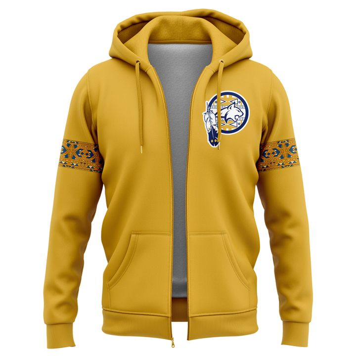 Montana State Football Native American Heritage Month Zip Hoodie | HE44