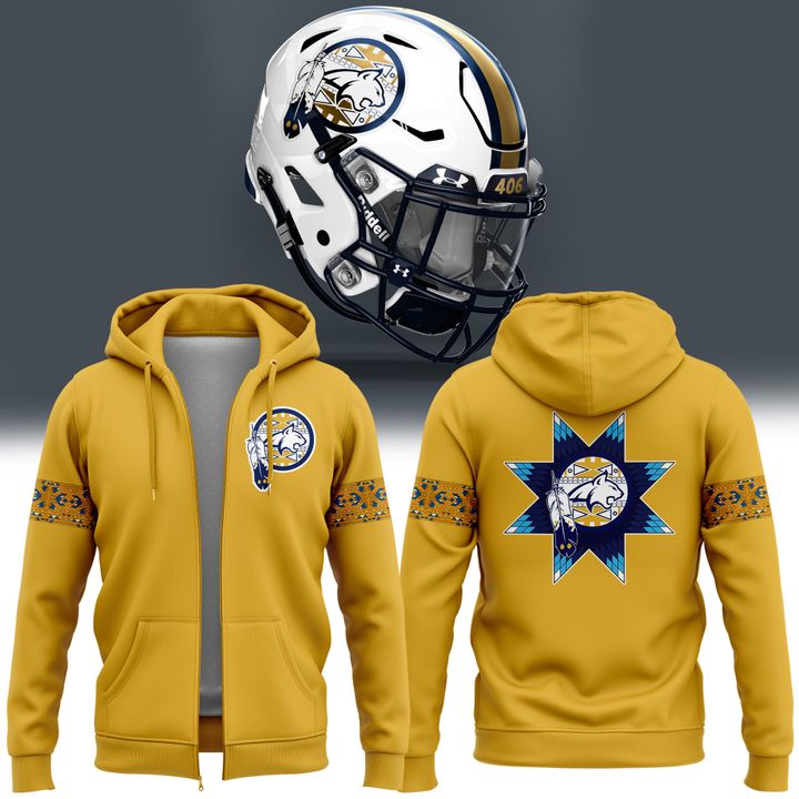 Montana State Football Native American Heritage Month Zip Hoodie | HE44