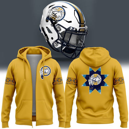 Montana State Football Native American Heritage Month Zip Hoodie | HE44