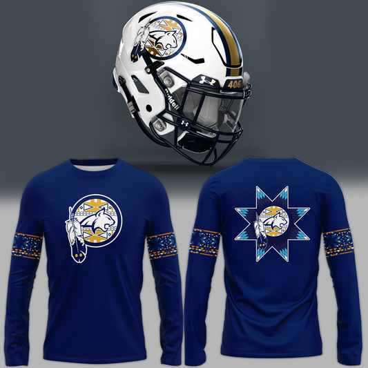 Montana State Football Native American Heritage Month Long Sleeve Shirt | xG38