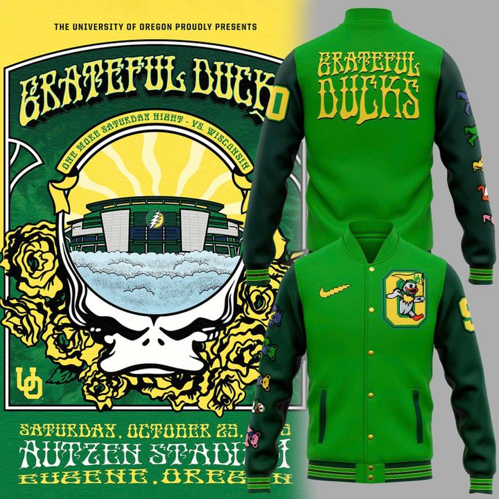 Special Grateful Ducks Oregon Football Jacket