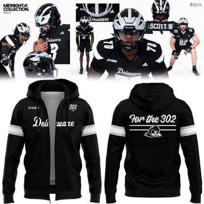 Delaware Football Midnight Collection Uniform Zip Hoodie - Limited Edition