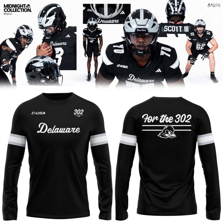 Delaware Football Midnight Collection Uniform Long Sleeve Shirt - Limited Edition