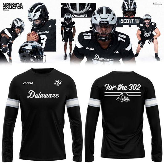 Delaware Football Midnight Collection Uniform Long Sleeve Shirt - Limited Edition