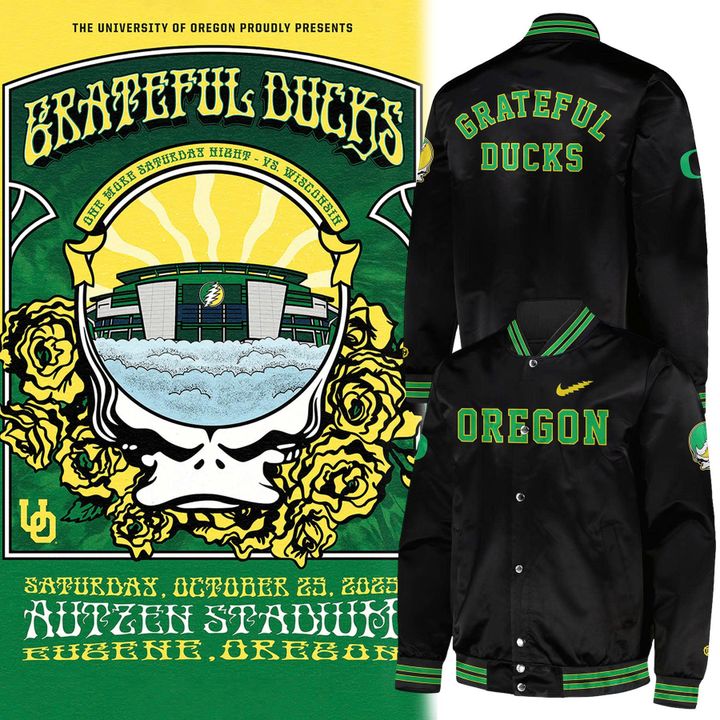 Special Grateful Ducks Oregon Football Jacket.