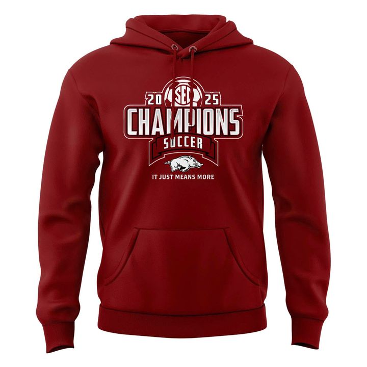 Special 2025 Regular Season Champions Arkansas Soccer Hoodie