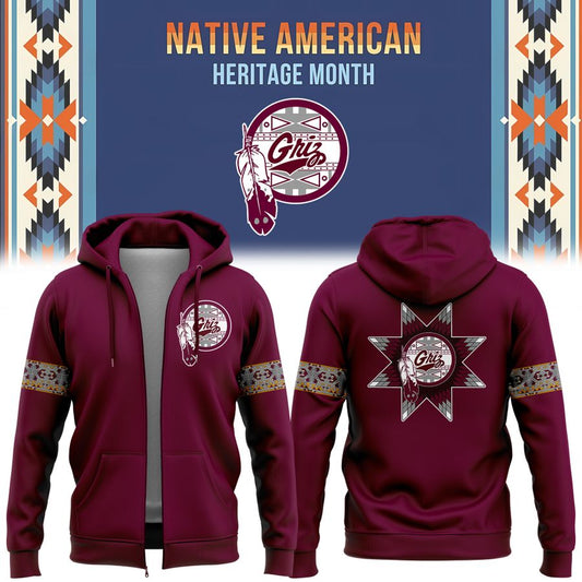 Montana Grizzlies football Native American Heritage Month Zip Hoodie | YK12