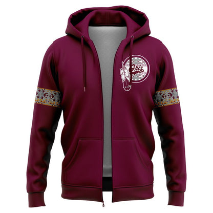 Montana Grizzlies football Native American Heritage Month Zip Hoodie | YK12
