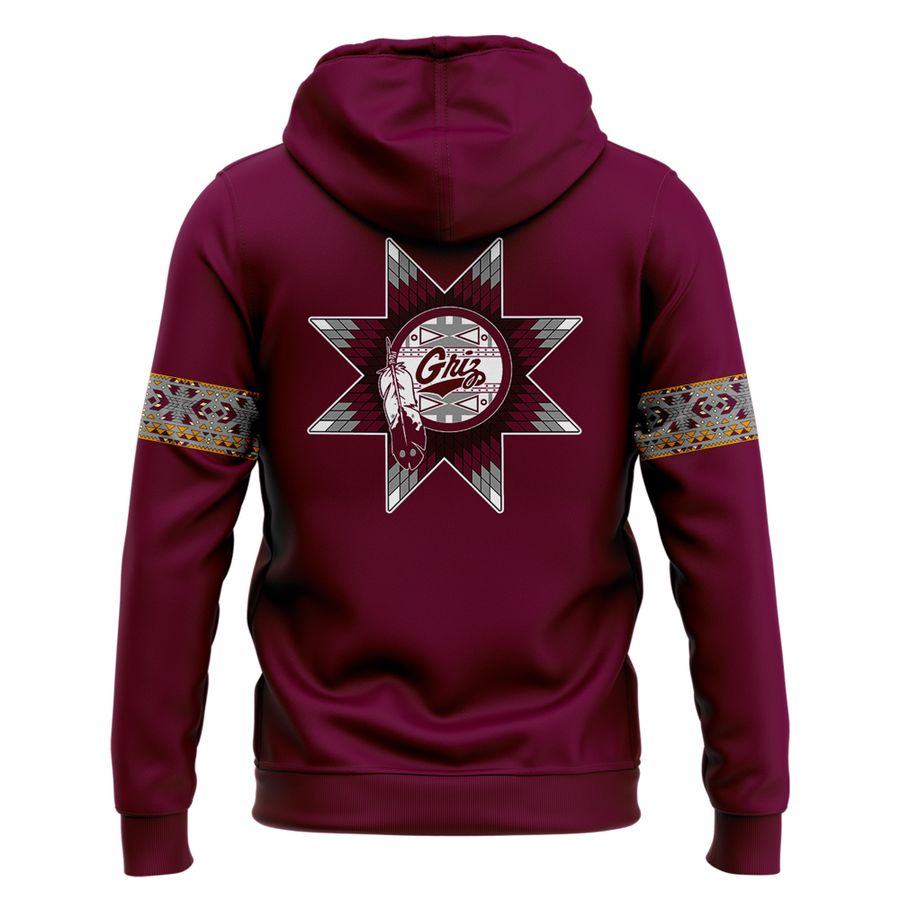 Montana Grizzlies football Native American Heritage Month Zip Hoodie | YK12